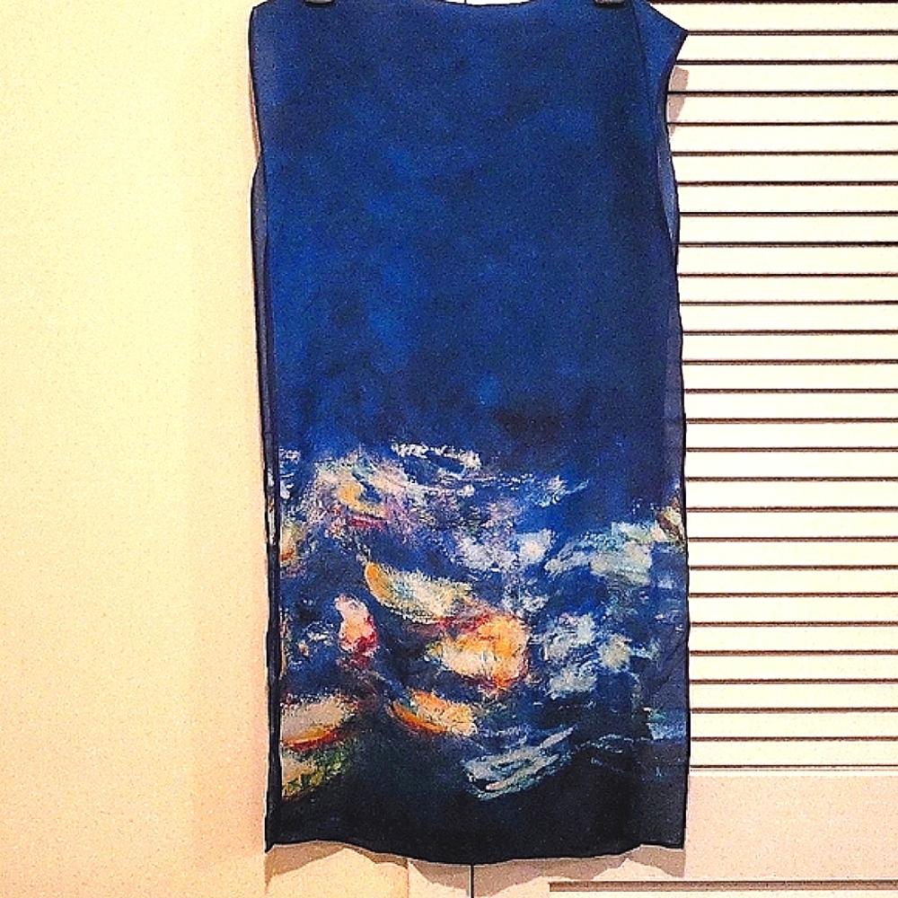 Silk Blue Scarf